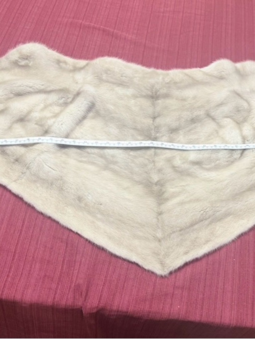 Lux mink Fur Shawl Wrap in Light Beige - Women Accessories - Picture 9 of 13